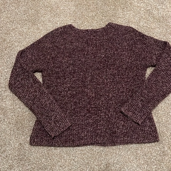 Marine Layer Purple V Neck Sweater in Large - Picture 6 of 9